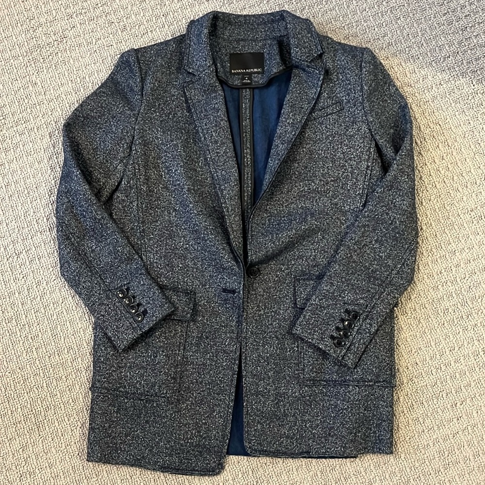 Banana Republic wool blend light blazer